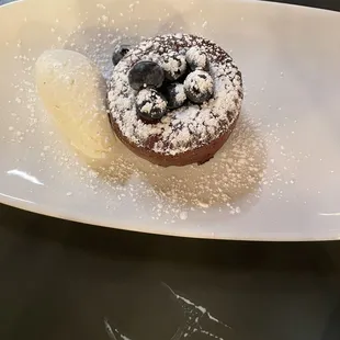 Volcano chocolate cake my friend said it was good