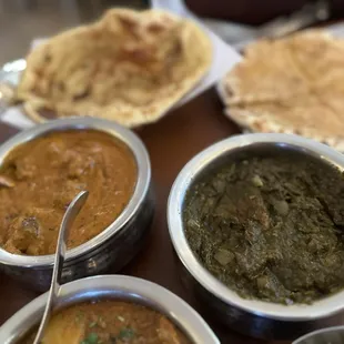 Butter Chicken and Lamb Saagwala