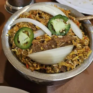 Lamb biryani
