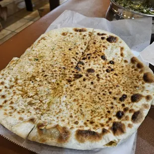 Cheese naan -  new favorite thing. Quesadilla like goodness