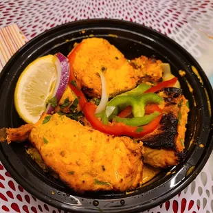 a bowl of food on a table