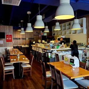 the interior of a restaurant