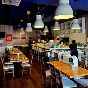 the interior of a restaurant