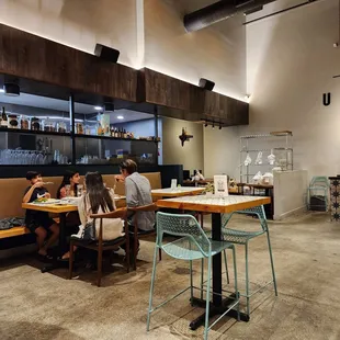 Inside the restaurant