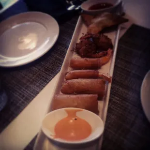 Appetizer combo. I personally loved the coconut shrimp.