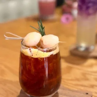 Lychee cha thai ~ homemade Thai tea mix wt lychee juice so refreshing