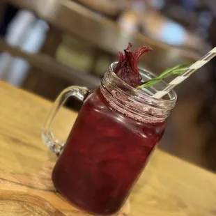 Roselle cooler mocktail is so refreshing