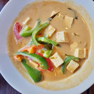 Panang with Bell Peppers and Tofu