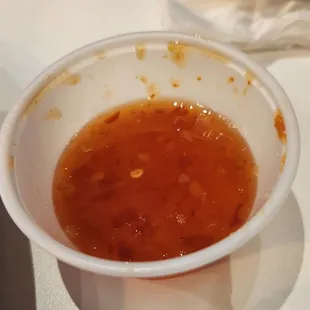 Loved the dipping sauce for the fried wontons!