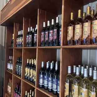 Large selection of wine