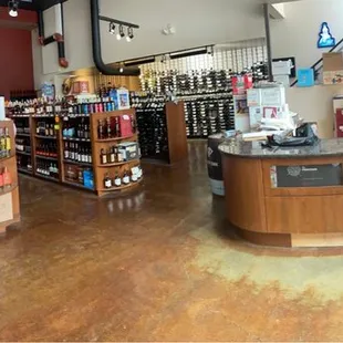 the inside of a store