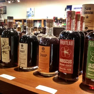 Fantastic selection of specialty liqueurs!