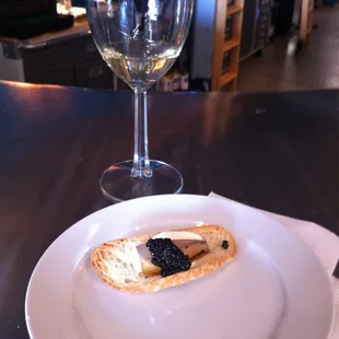 Trying out caviar for the first time