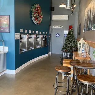 the interior of a restaurant