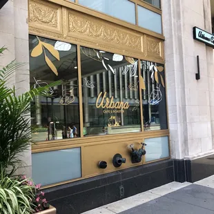 the outside of the building