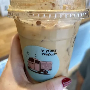 Pumpkin spice latte iced