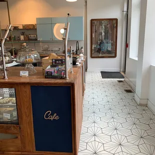 a view of the counter area