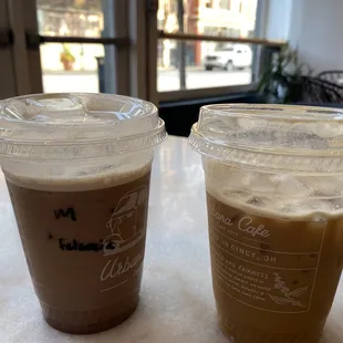 Carmel and mocha macchiato