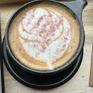 The Bachelor which is their special drink for February! It&apos;s cappuccino based