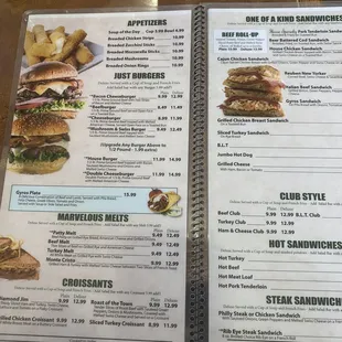 burgers, menu