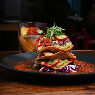 Ahi Tuna Ceviche Paired with our Jorge Negrete (smoky negroni: Mezcal , cynar &amp; gran classico)