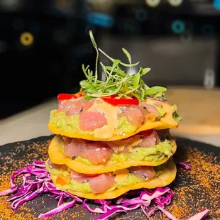 Ahi Ceviche Stack