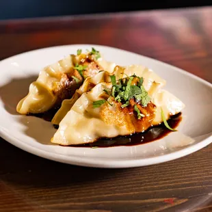 BBQ BEEF DUMPLINGS