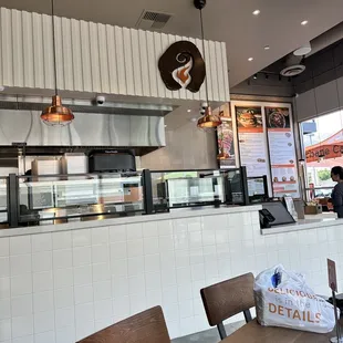You order here in the front