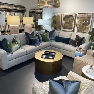 Furniture, lighting and rugs