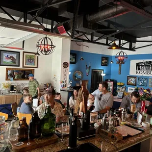 Group getting ready for Open Mic