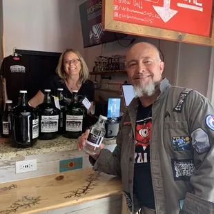 Kevin drives in from Santa Fe and takes it by the gallon!