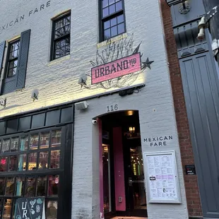 the entrance to urbane