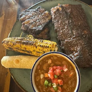 Ribs and brisket