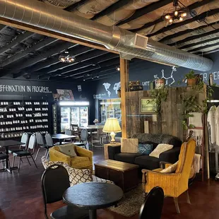 the interior of a clothing store