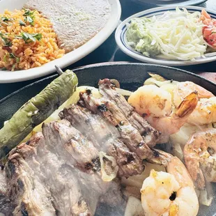 Combo (Steak and Shrimp) Fajitas