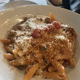 Penne pasta Bolognese