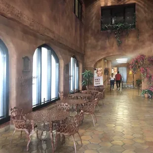 Sitting area on 2nd floor of building