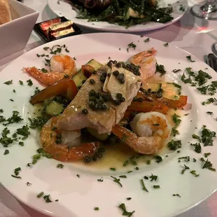 Salmon with Shrimp
