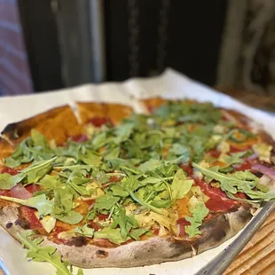 Vegan Pizza (no mushrooms add jalapeño)