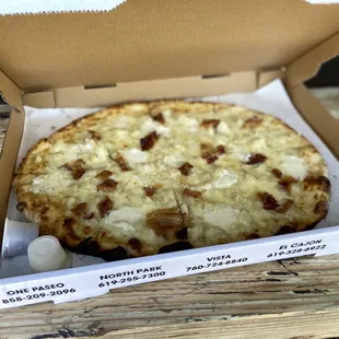 Potato Bacon Pizza