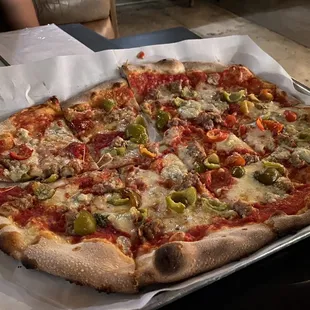 Sausage and Peppers Pizza