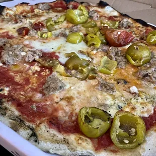 Sausage and Peppers Pizza