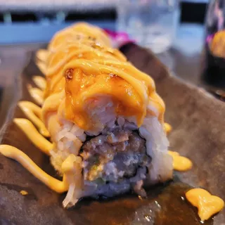 Spicy Baked Salmon Roll