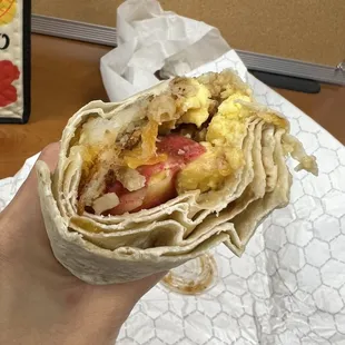 $4 Breakfast burrito