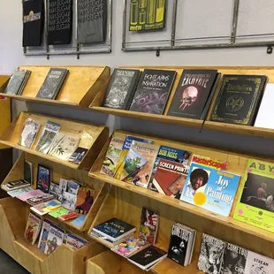 Book section. There's art books and magazines from independent publishers, and instructional books for different mediums
