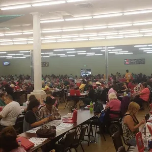 a large room full of people