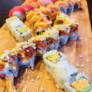 sashimi, sushi and sashimi, food, sushi
