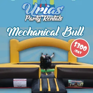 special of end of the month Mechanical bull $300 per day