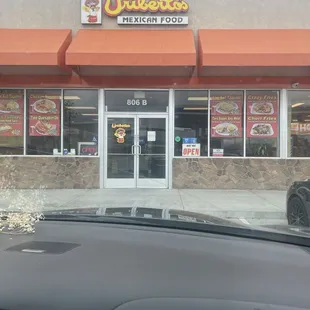 Entrance to restaurant