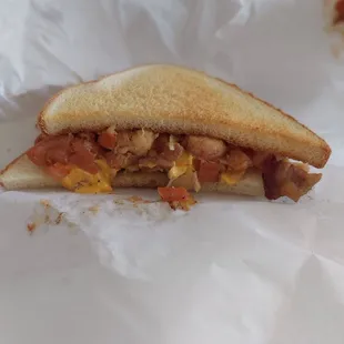 Half a lobster sandwich,  promotion for using their app